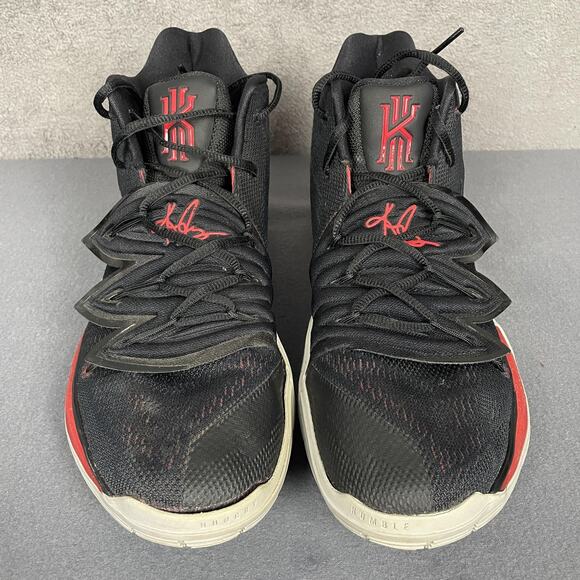 Nike Kyrie 5 Shoes Mens Size 13 Black Red Basketball Sneakers Zoom AO2918-600 - Picture 3 of 16